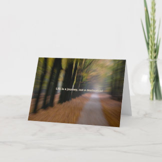 Das Leben ist eine Reise nicht ein Ziel Karte