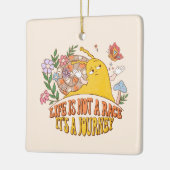 Das Leben ist eine Reise - Niedliche Schnecke, Pil Keramikornament (Links)