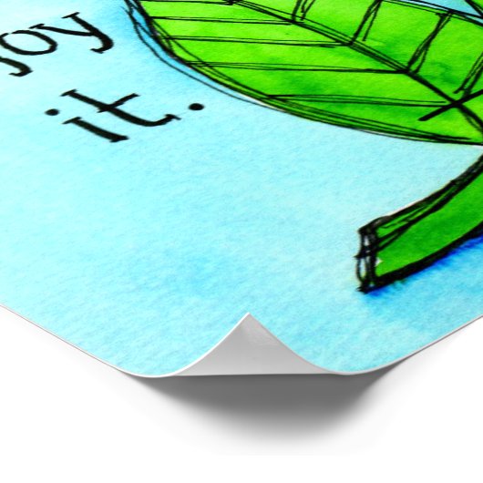 Das Leben ist eine Reise Poster (Ecke)