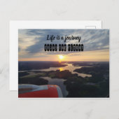 Das Leben ist eine Reise Postkarte (Vorne/Hinten)