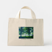 Das Leben ist eine Reise-Reisen es gut. Seeseite Mini Stoffbeutel (Rückseite)