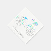 Das Leben ist eine Reise. Serviette (Ecke)