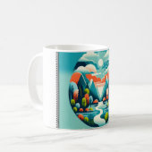 Das Leben ist eine Reise-Tasse Kaffeetasse (Vorderseite Links)