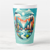 Das Leben ist eine Reise-Tasse Milchtasse (Vorderseite)