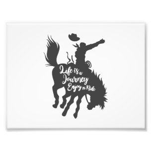 Das Leben ist eine Reise zu genießen - Wählen Sie Fotodruck