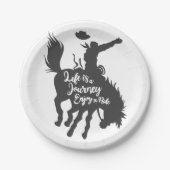 Das Leben ist eine Reise zu genießen - Wählen Sie Pappteller (Vorderseite)
