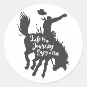 Das Leben ist eine Reise zu genießen - Wählen Sie  Runder Aufkleber