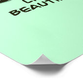 Das Leben ist eine schöne Fahrt - Hund auf Vespa - Poster (Ecke)