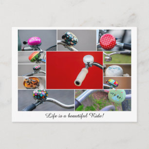 Das Leben ist eine schöne Fahrt mit dem Fahrrad! Postkarte