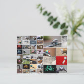 Das Leben ist eine schöne Fahrt mit dem Fahrrad! Postkarte (Stehend Vorderseite)