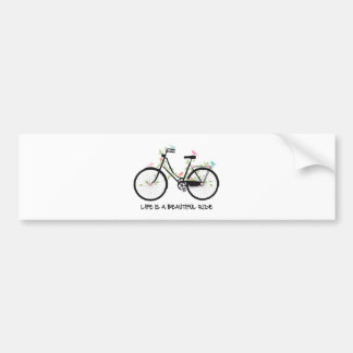 Das Leben ist eine schöne Fahrt, Vintages Fahrrad Autoaufkleber