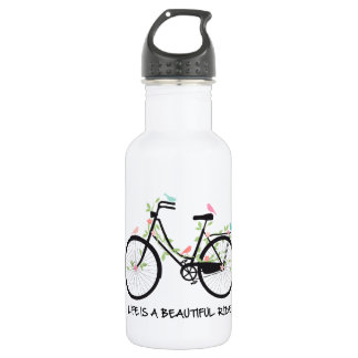 Das Leben ist eine schöne Fahrt, Vintages Fahrrad Trinkflasche