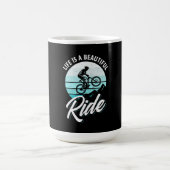 Das Leben ist eine schöne Reise Kaffeetasse (Mittel)