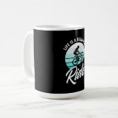 Das Leben ist eine schöne Reise Kaffeetasse (Vorderseite Links)
