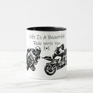 Das Leben ist eine schöne Reise mit dir, Personali Tasse