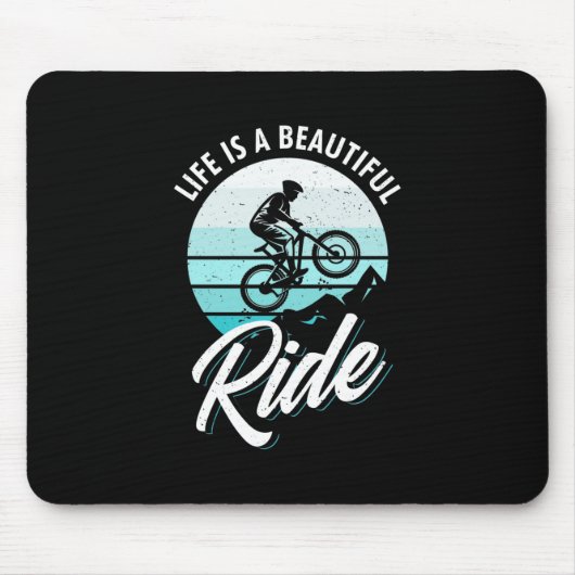 Das Leben ist eine schöne Reise Mousepad (Vorne)