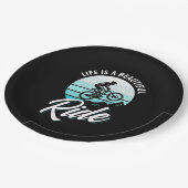 Das Leben ist eine schöne Reise Pappteller (Schrägansicht)