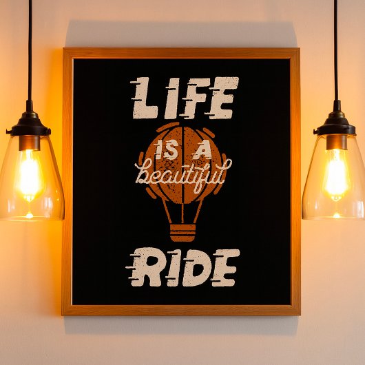 Das Leben ist eine schöne Reise Poster