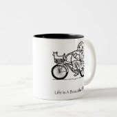 Das Leben ist eine schöne Zweifarbige Tasse (VorderseiteRechts)