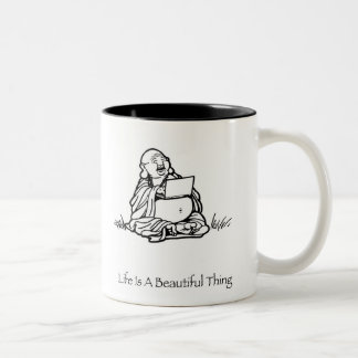 Das Leben ist eine schöne Zweifarbige Tasse