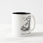 Das Leben ist eine schöne Zweifarbige Tasse (VorderseiteRechts)
