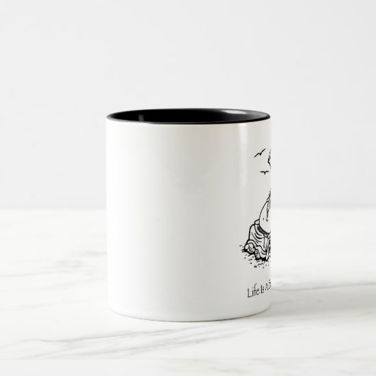 Das Leben ist eine schöne Zweifarbige Tasse (Mittel)