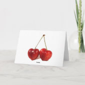 Das Leben ist eine Schüssel Kirschen Karte (Rückseite)