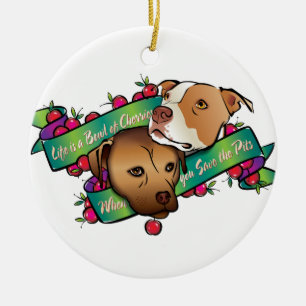 Das Leben ist eine Schüssel Kirschen… Keramikornament