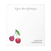 Das Leben ist eine Schüssel Kirschen Niedlich Roma Notizblock (Vorderseite)