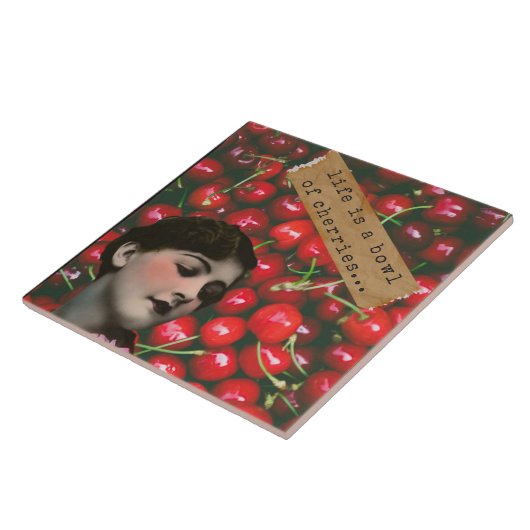 Das Leben ist eine Schüssel Kirschen veränderter K Fliese (Seite)