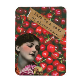 Das Leben ist eine Schüssel Kirschen veränderter K Magnet