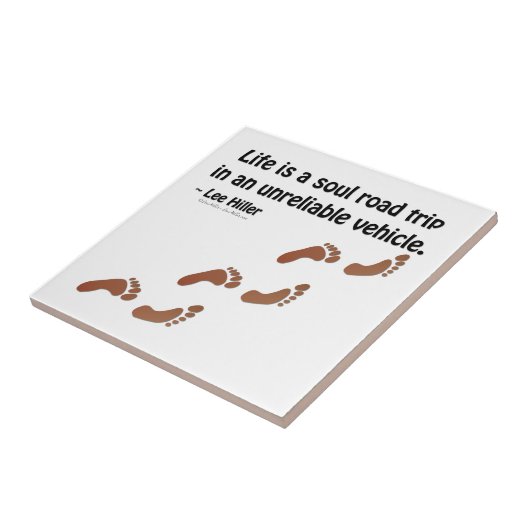 Das Leben ist eine Soul-Reise in einem unzuverläss Fliese (Seite)