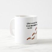 Das Leben ist eine Soul-Reise in einem unzuverläss Kaffeetasse (Vorderseite Links)