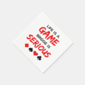 Das Leben ist eine Spielbrücke ist ein ernsthaftes Serviette (Ecke)