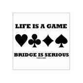 Das Leben ist eine Spielbrücke ist ernsthafte vier Gummistempel (Prägung)