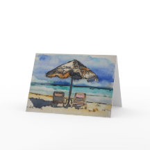 Das Leben ist eine Strand-leere Karte