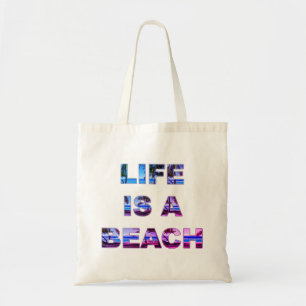 Das Leben ist eine Strand-Taschen-Tasche Tragetasche