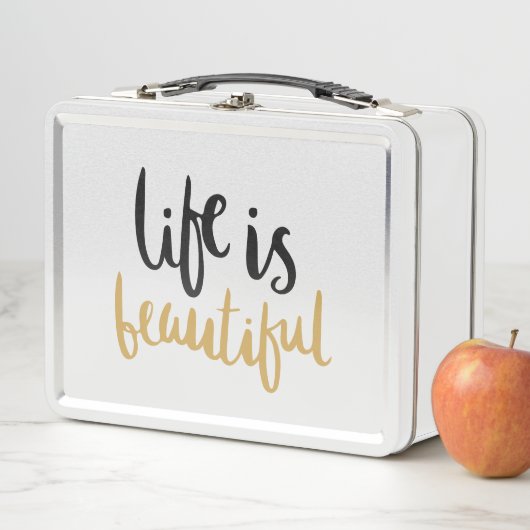 Das Leben ist eine wunderschöne Metal Lunch Box (Beispiel)