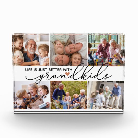 Das Leben ist einfach besser mit Großkindern Fotoblock (Vorderseite)