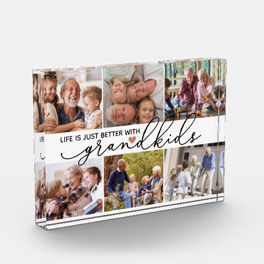 Das Leben ist einfach besser mit Großkindern Fotoblock (Links)