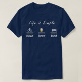 Das Leben ist einfach Bier Bed Cool T T-Shirt (Design vorne)