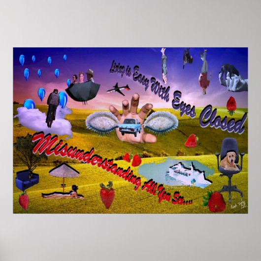 Das Leben ist einfach, mit geschlossenen Augen... Poster (Vorne)