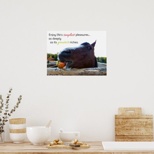 Das Leben ist einfach... Poster (Küche)