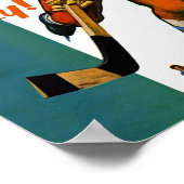 Das Leben ist einfach zu essen Sleep Play Hockey P Poster (Ecke)