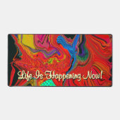 Das Leben ist Ereignis motiviert Liquidation Abstr Schreibtischunterlage (Vorderseite)