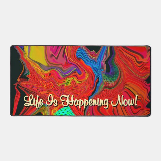 Das Leben ist Ereignis motiviert Liquidation Abstr Schreibtischunterlage (Vorderseite)