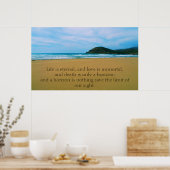 Das Leben ist ewig, und Liebe ist unsterblich POST Poster (Küche)