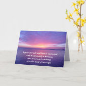 Das Leben ist ewige Liebe ist unsterblicher Karte (Gelbe Blume)