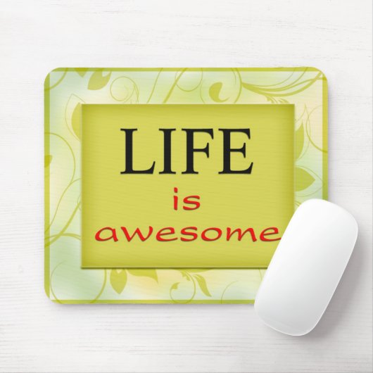 Das Leben ist fantastisch Mousepad (Mit Mouse)