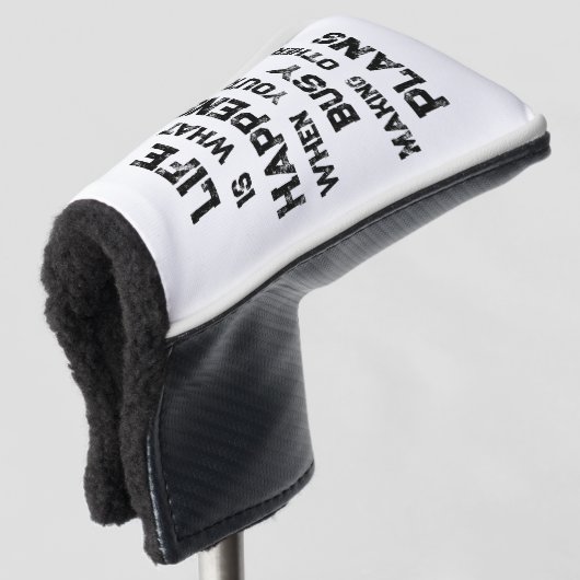 Das Leben ist... Funny Motivierend Zitat Golf Headcover (3/4 Vorderseite)